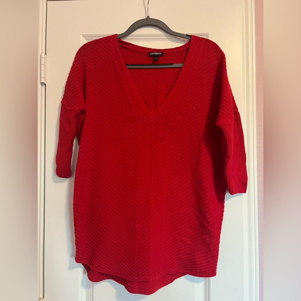 Red express sweater